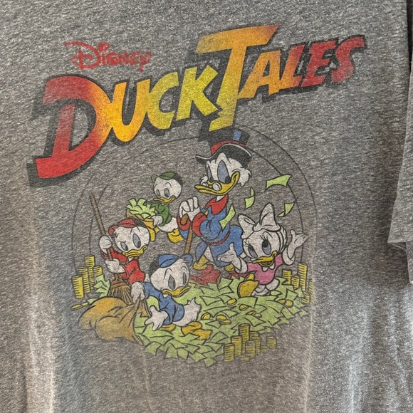 Disney Bundle DuckTales & Peter Pan T-Shirts XL Grey and Green Short Sleeve - Picture 11 of 16